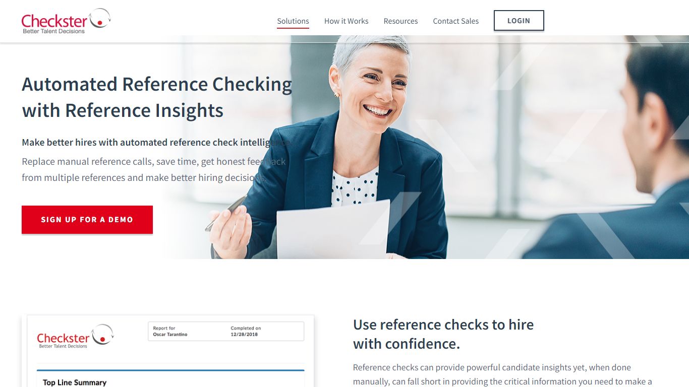 Automated Reference Checking Service | Checkster